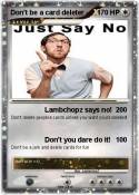 Don't be a card