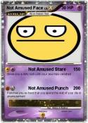 Not Amused Face