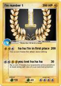 I'm number 1