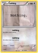 nothing