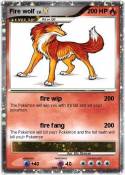 Fire wolf