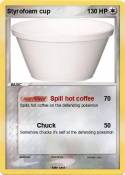 Styrofoam cup
