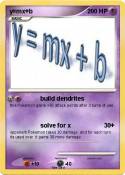 y=mx+b