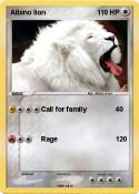 Albino lion