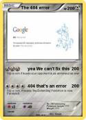 The 404 error