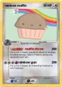 rainbow muffin