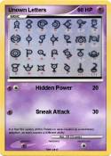 Unown Letters