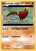 coq sauvage rou