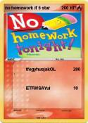 no homework if