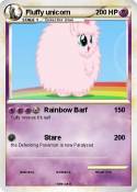 Fluffy unicorn
