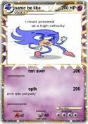 sanic be like