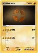 vote because