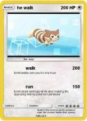 he walk