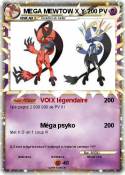 MEGA MEWTOW X Y