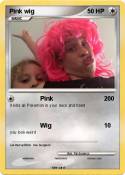 Pink wig
