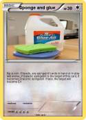 Sponge and glue