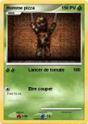 Homme pizza