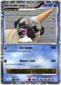 Ice cream pug