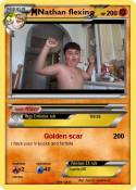 Nathan flexing