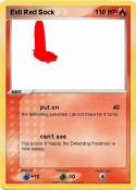 Evil Red Sock