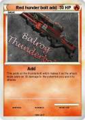 Red hunder bolt
