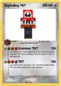 Exploding TNT