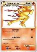 homme en feu