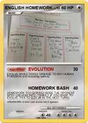 ENGLISH HOMEWOR
