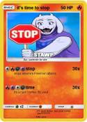it's time to