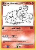Chien a 3 tete