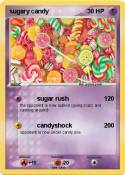 sugary candy