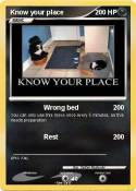 Know your place