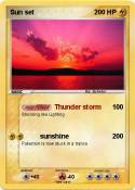 Sun set