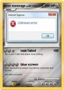 error message