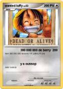wanted luffy