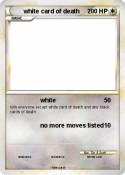 white card of