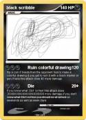 black scribble