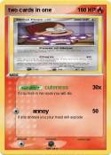 two cards in