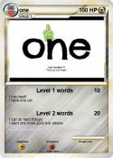 one