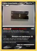 Lame tranchante