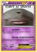 can you don't
