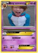 boy screaming