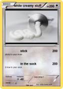 white creamy
