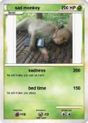 sad monkey