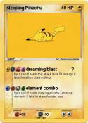 sleeping Pikach