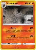 sleeping dog