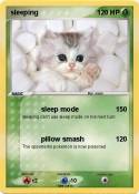 sleeping