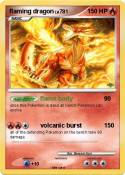 flaming dragon