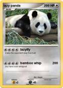 lazy panda
