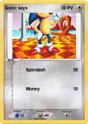 Sonic says